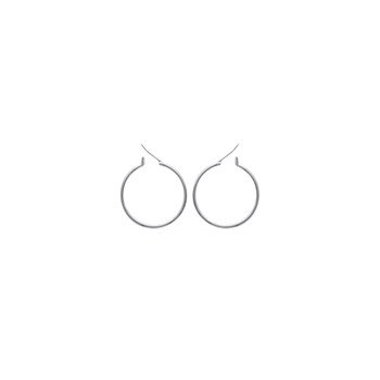 Boucles d'oreilles Brillaxis argent 30mm