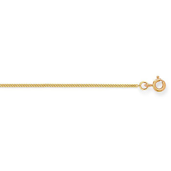 Chaîne maille gourmette or jaune 9 carats 1mm