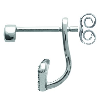 Boucles d'oreilles argent en V