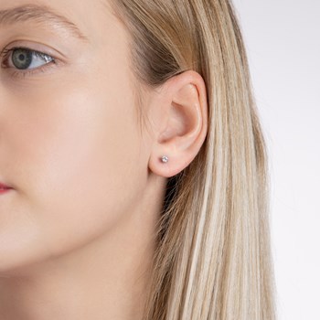 Puces d'oreilles Brillaxis oxyde 3mm