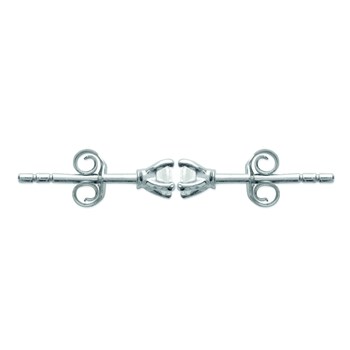 Puces d'oreilles Brillaxis oxyde 3mm