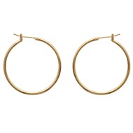 Créoles Brillaxis plaqué or 30mm