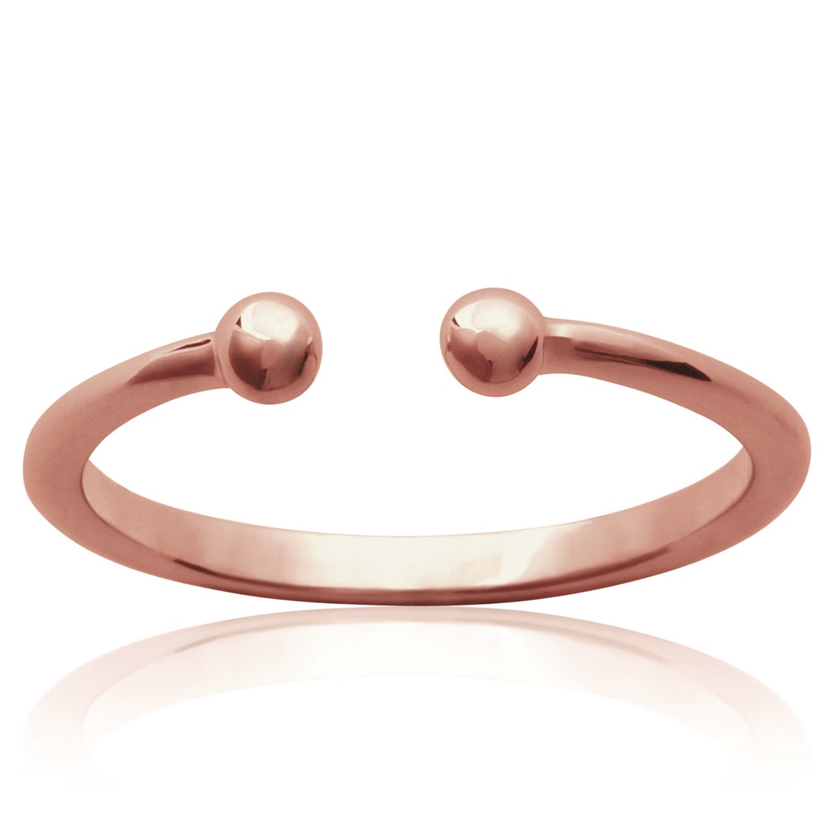 Bague Brillaxis minimaliste rosée - vue 4