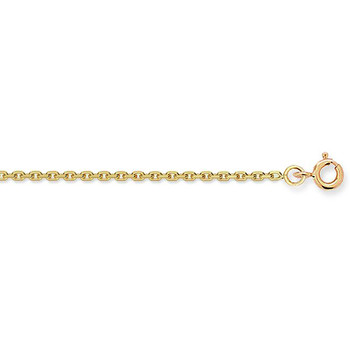 Chaîne or jaune 375/1000 maille forçat 1.6mm