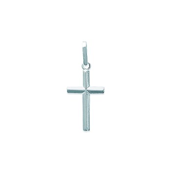 Pendentif Brillaxis Croix Chrétienne argent rhodié