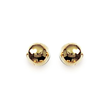 Boucles d'oreilles Brillaxis boules dorées 4mm
