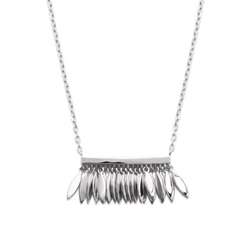 Collier Brillaxis pampille argent