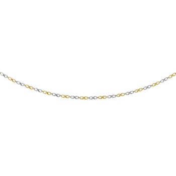 Collier Brillaxis motif infini or bicolore 9 carats