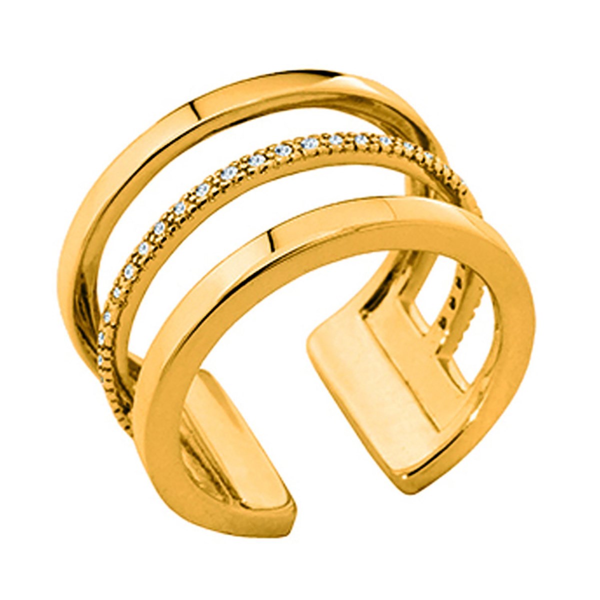 Bague Les Georgettes Les Précieuses Parallèles dorée
12 mm - vue 2