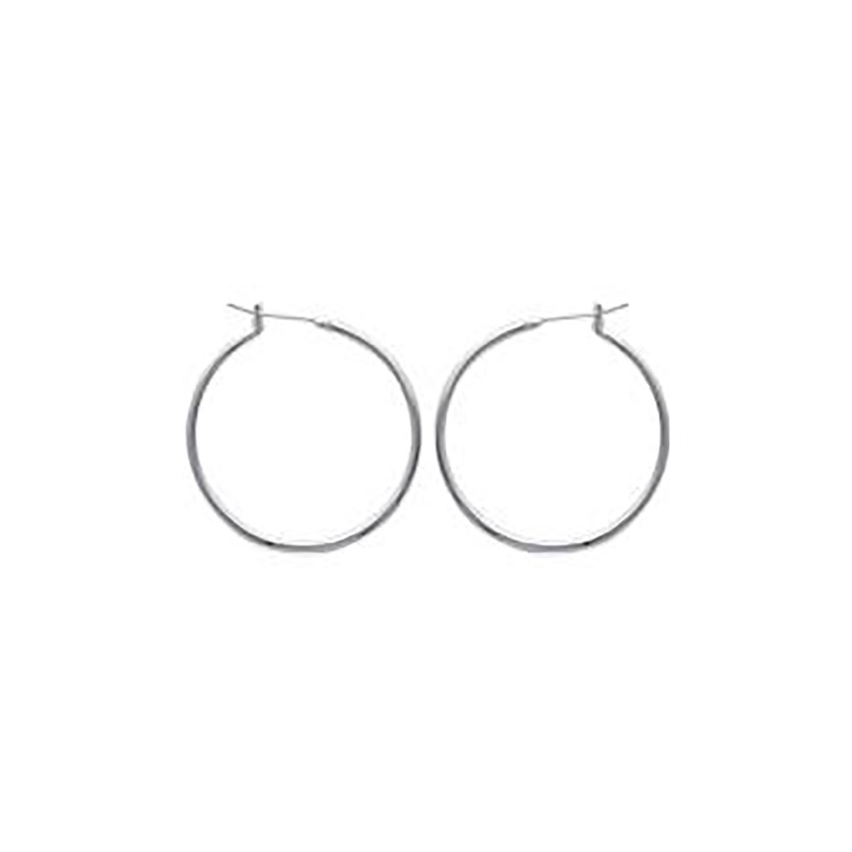 Boucle d'oreilles Brillaxis créoles argents 30 mm