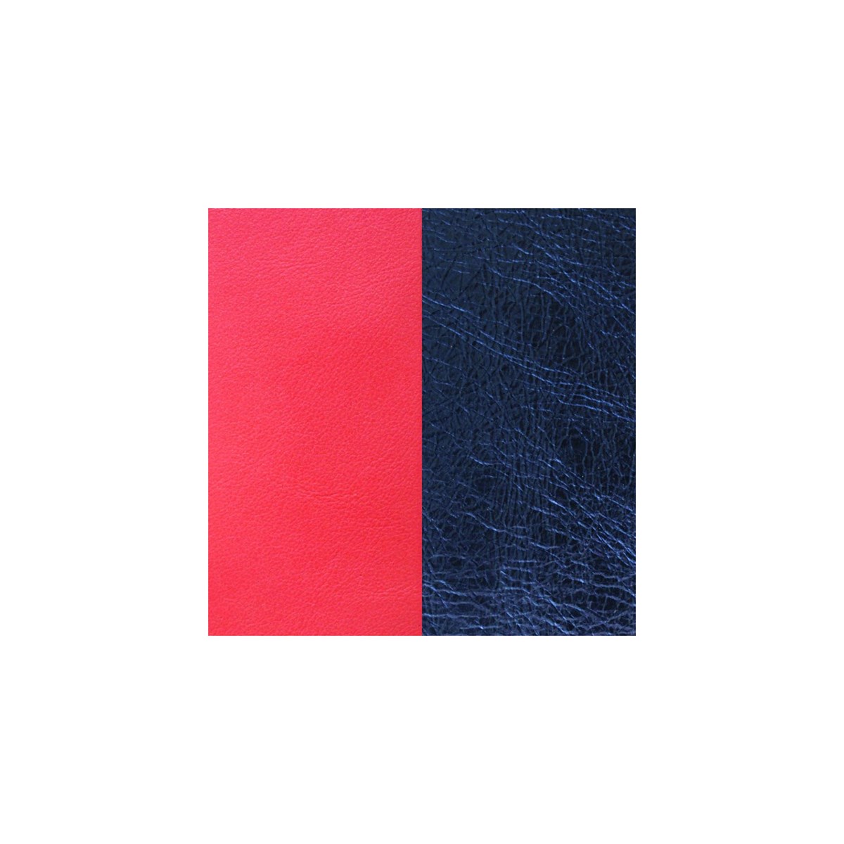 Cuir bracelet Les Georgettes corail/marine 25mm - vue 2