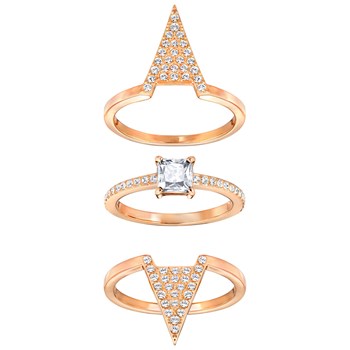 Set de bagues Swarovski Funk rosé 55