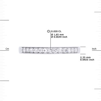 Alliance Diamants 0,25 Cts Joaillerie Or Blanc