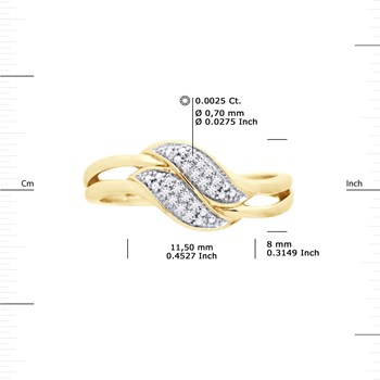 Alliance Diamants 0,020 Cts Or Jaune
