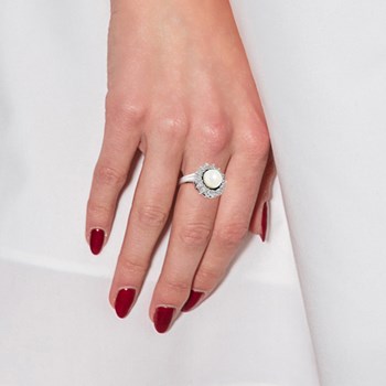 Bague jonc- Perle de culture d'eau douce - Argent 925
