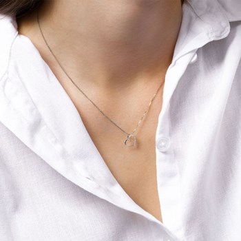 Pendentif 'Savannah' Or blanc et Diamant