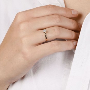 Bague ' Grâce' Or jaune et Diamant