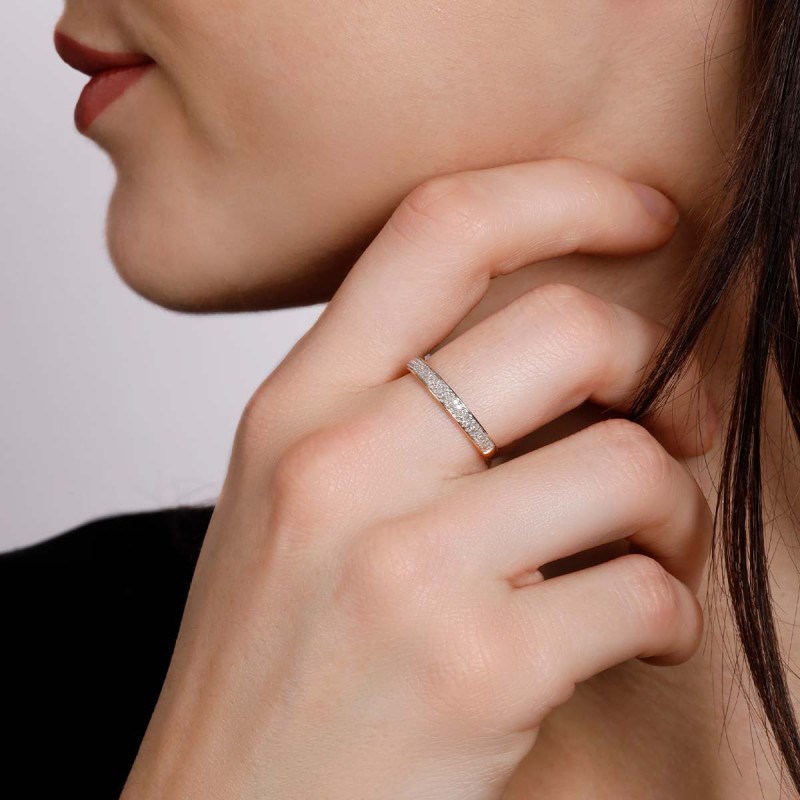 Bague 'Béguin Divin' Or jaune et Diamant - vue 2