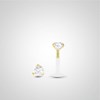 Piercing helix diamant 0,05 carats en or jaune - vue V1