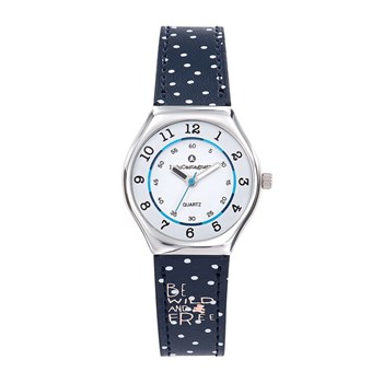 Montre Lulu Castagnette en Cuir Fille Bleu
