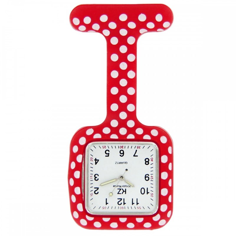 Montre Infirmière KRAZY NURSE bracelet Silicone Rouge