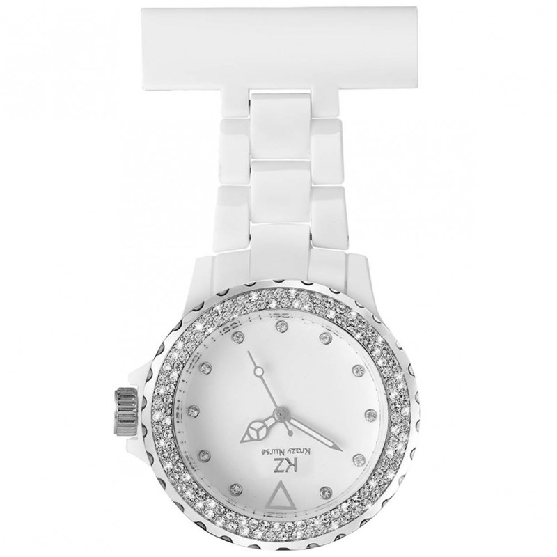 Montre Infirmière KRAZY NURSE bracelet Plastique Blanc