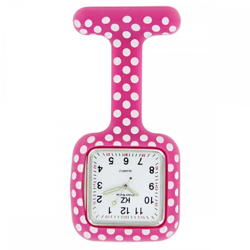 Montre Infirmière KRAZY NURSE bracelet Silicone Rose