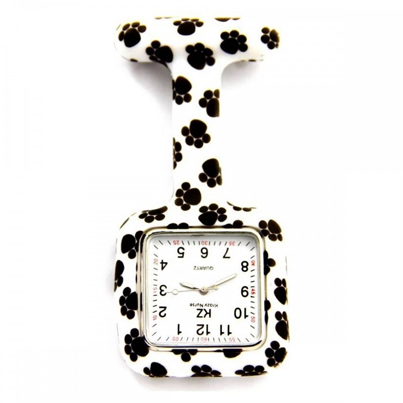 Montre Infirmière KRAZY NURSE bracelet Silicone Noir