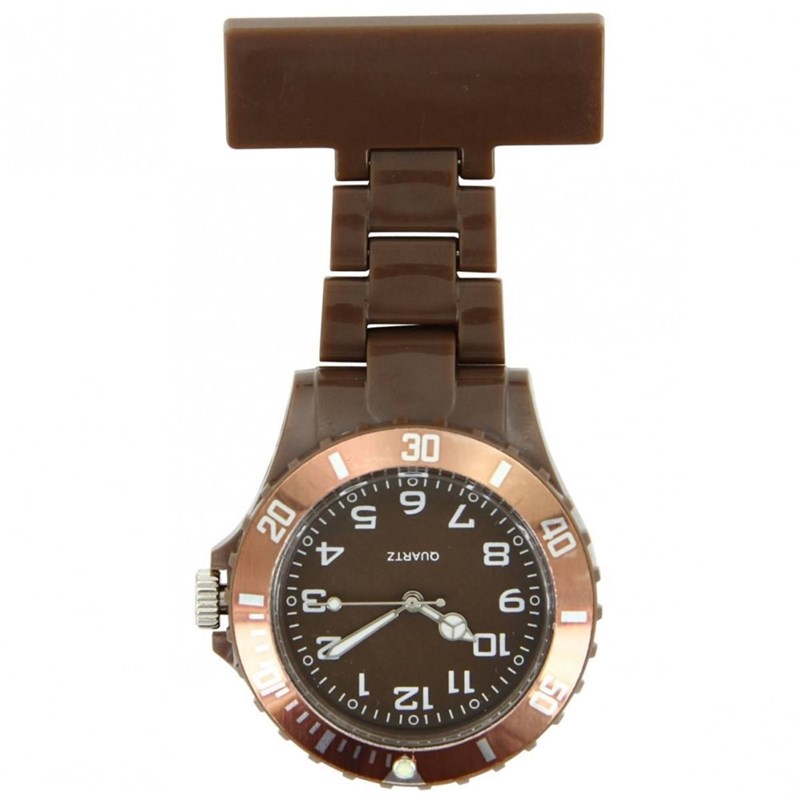 Montre Infirmière KRAZY NURSE bracelet Plastique Marron