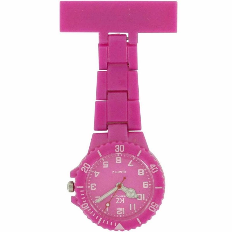 Montre Infirmière KRAZY NURSE bracelet Plastique Rose