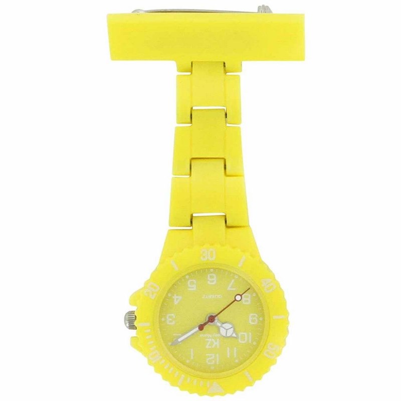 Montre Infirmière KRAZY NURSE bracelet Plastique Jaune