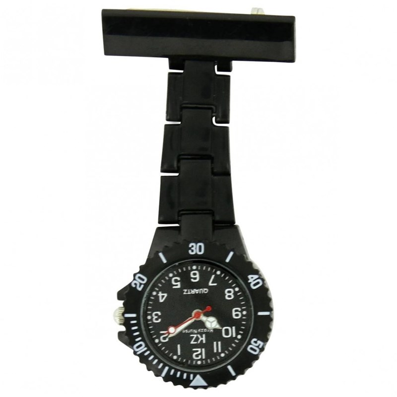 Montre Infirmière KRAZY NURSE bracelet Plastique Noir