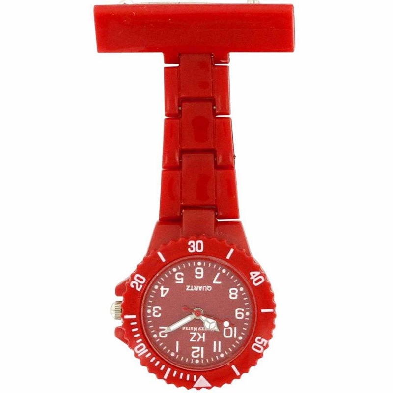 Montre Infirmière KRAZY NURSE bracelet Plastique Rouge