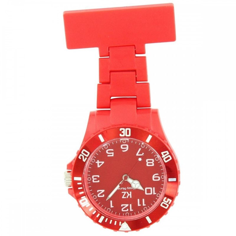 Montre Infirmière KRAZY NURSE bracelet Plastique Rouge