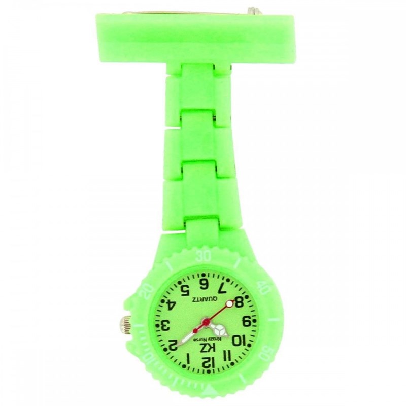 Montre Infirmière KRAZY NURSE bracelet Plastique Vert