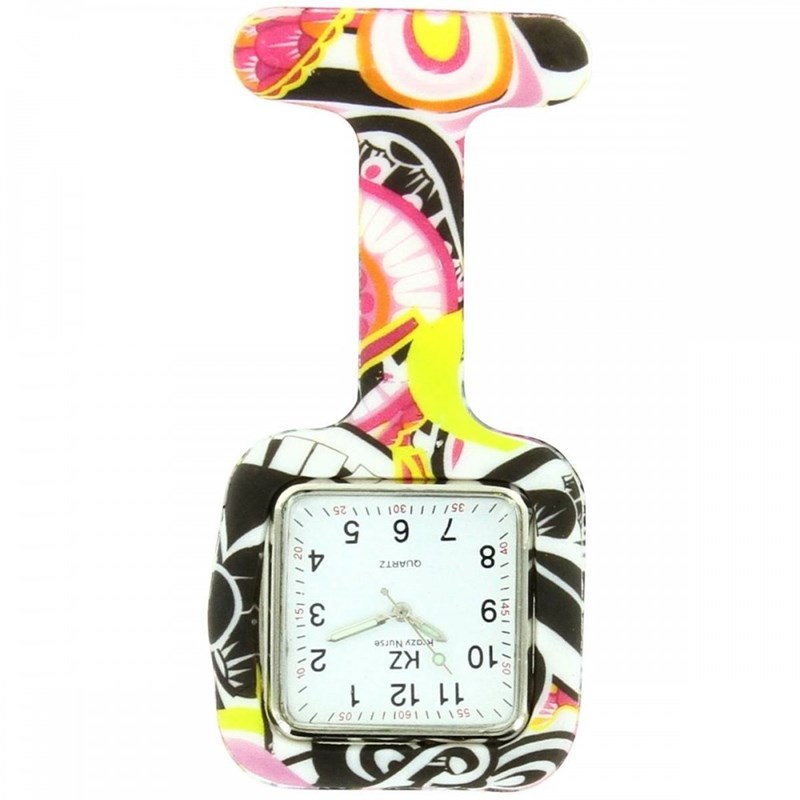 Montre Infirmière KRAZY NURSE bracelet Silicone Noir