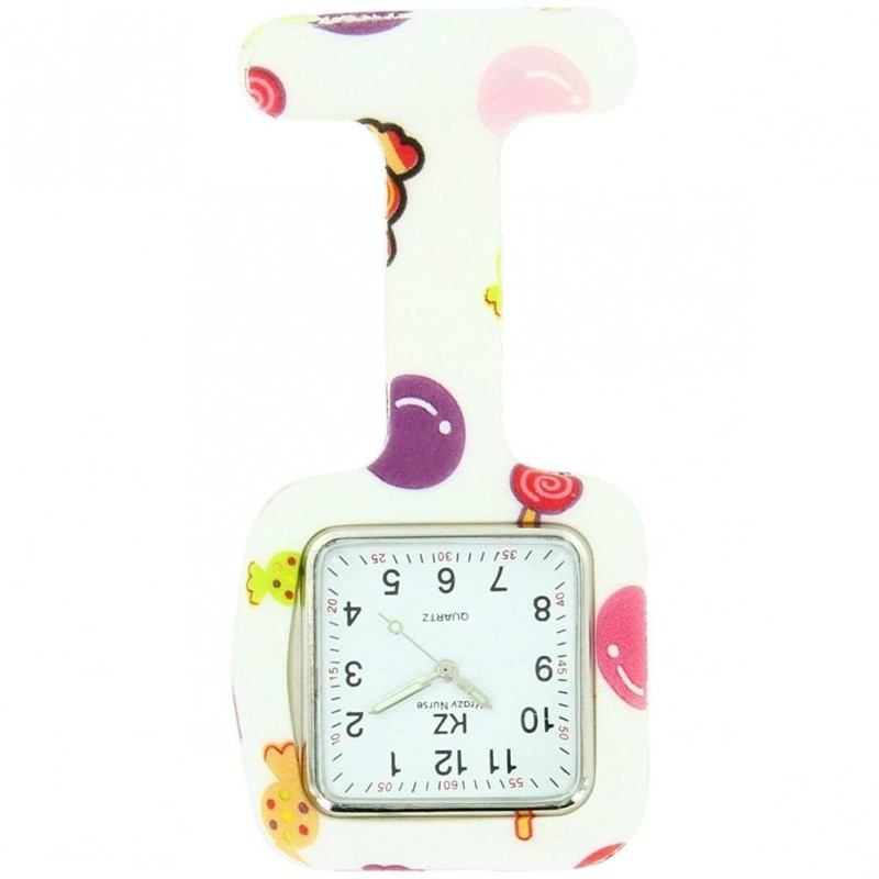 Montre Infirmière KRAZY NURSE bracelet Silicone Blanc