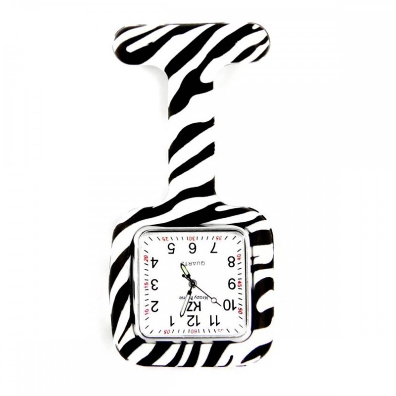 Montre Infirmière KRAZY NURSE bracelet Silicone Noir
