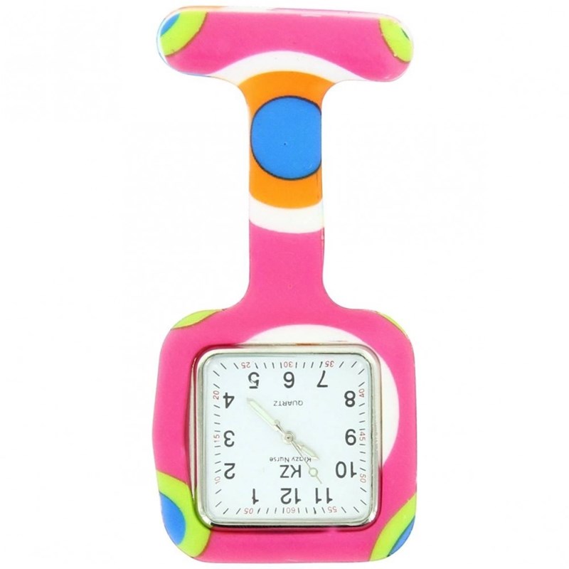Montre Infirmière KRAZY NURSE bracelet Silicone Rose