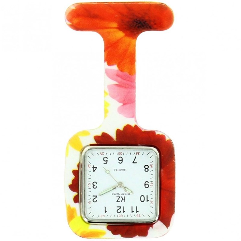 Montre Infirmière KRAZY NURSE bracelet Silicone Rouge