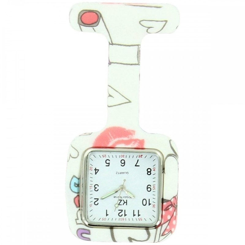 Montre Infirmière KRAZY NURSE bracelet Silicone Noir