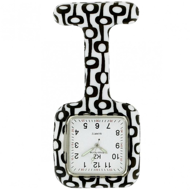 Montre Infirmière KRAZY NURSE bracelet Silicone Noir