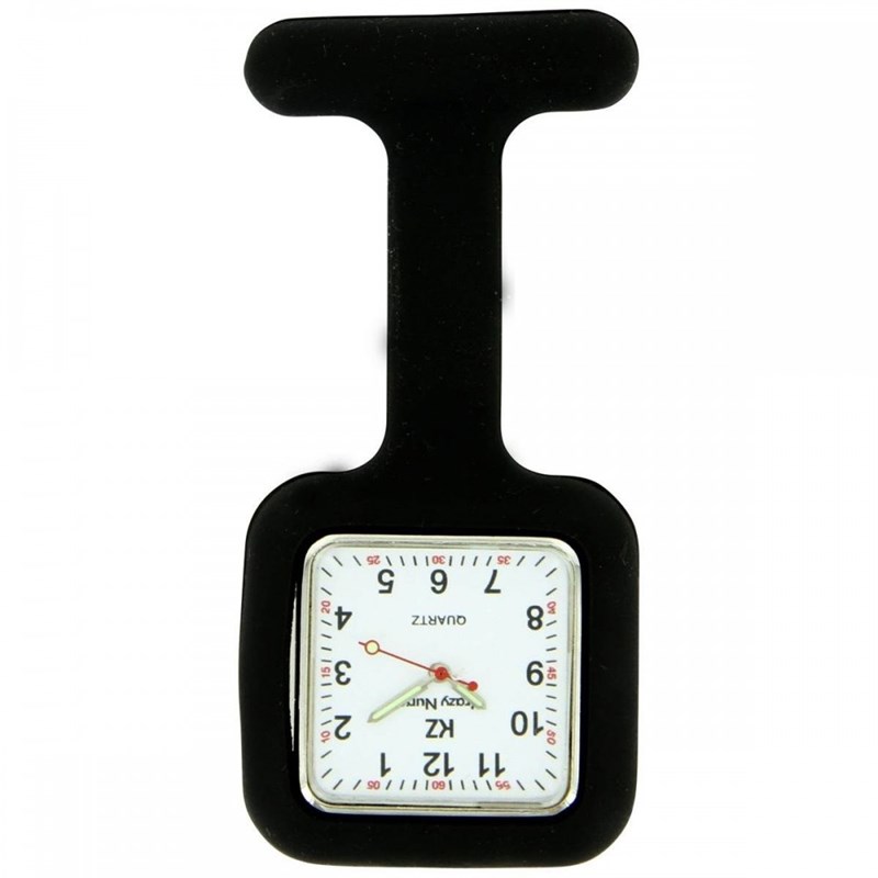 Montre Infirmière KRAZY NURSE bracelet Silicone Noir