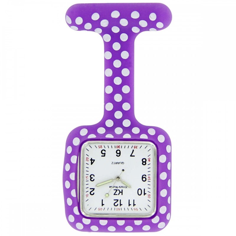 Montre Infirmière KRAZY NURSE bracelet Silicone Violet
