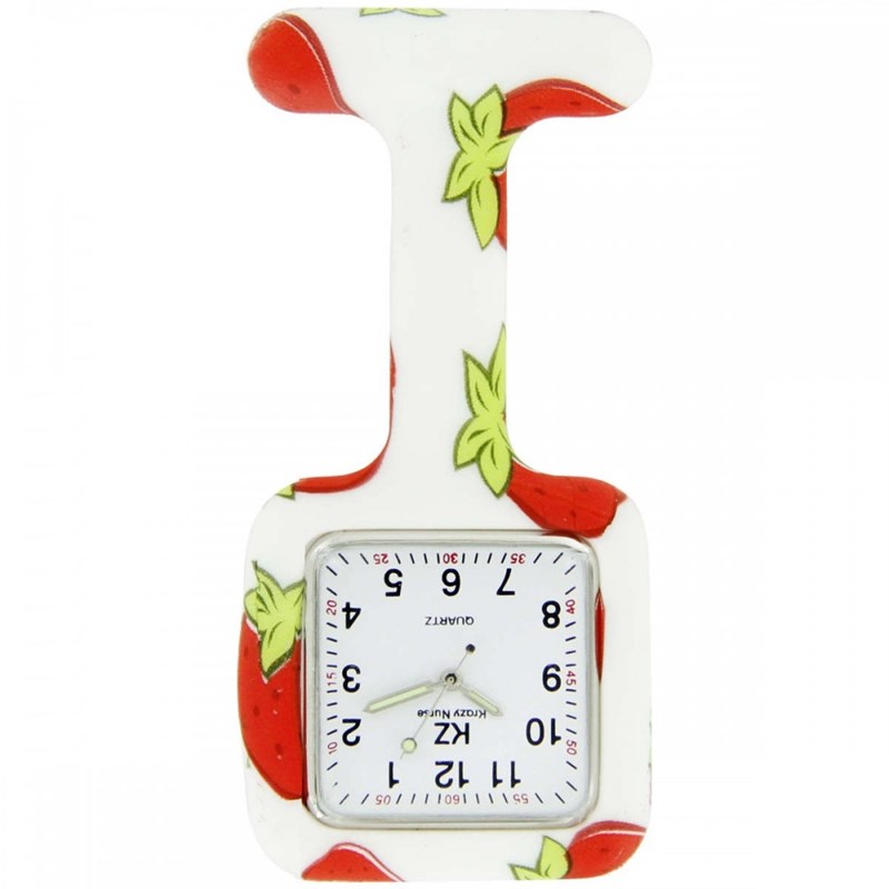 Montre Infirmière KRAZY NURSE bracelet Silicone Blanc