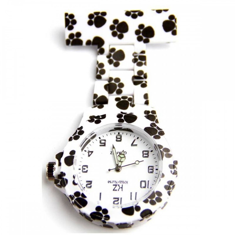 Montre Infirmière KRAZY NURSE bracelet Plastique Noir