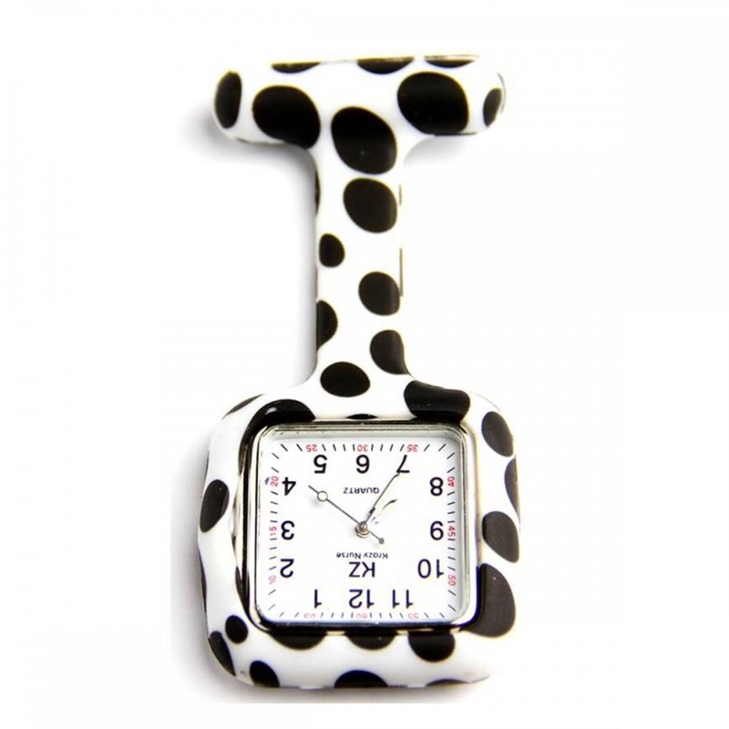 Montre Infirmière KRAZY NURSE bracelet Silicone Noir