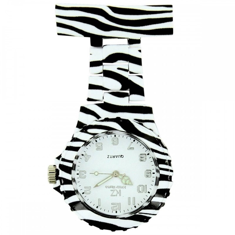 Montre Infirmière KRAZY NURSE bracelet Plastique Noir
