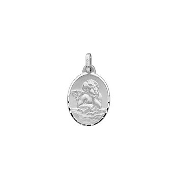 Pendentif Brillaxis ange ovale or blanc 18 carats
20X14