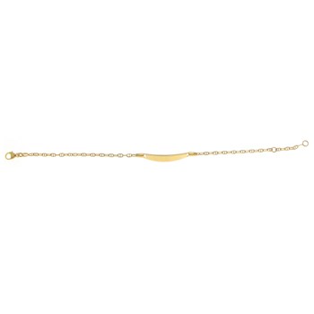 Bracelet identité bébé Brillaxis or 18 carats